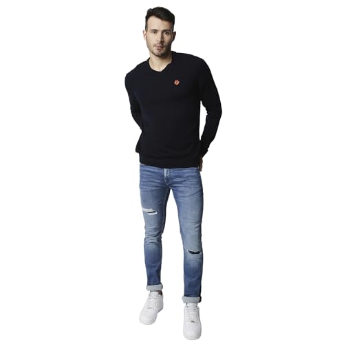 Image of Pepe Jeans Men's Mid Rise Vapour Slim Fit Mid Waist Jeans