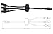 Sunway Solar Panel Combiner 3 to 1 Extension Wire With SAE Adapters Connector for Expanding Solar Battery Charger & Maintainer to One 12 Volt Battery