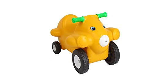 Image of Little Fingers Animal Shaped Ride-on Toy for Kids - Push & Scoot Indoor Outdoor Ride-on Bike for Toddlers Age 1 to 6 Years - Sturdy Lightweight Baby Scooter with Comfortable Seat & Handle