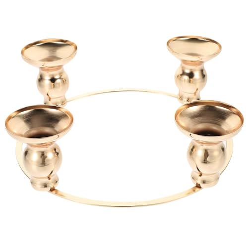 Luxshiny Christmas Advent Ring Wreath Xmas Candle Holder Candlestick for Home Table Decorations