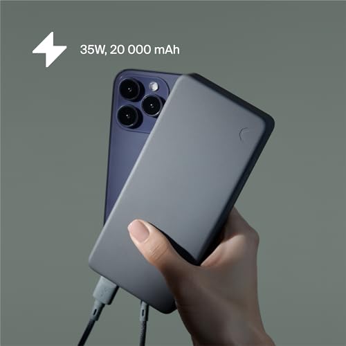 Cargador portátil de carga rápida Clemm 20000 mAh diseño premium color grafito 2