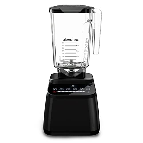 Blendtec Original Designer Series Blender and 90 Oz WildSide+ Jar - Kitchen Blender Bundle - Black