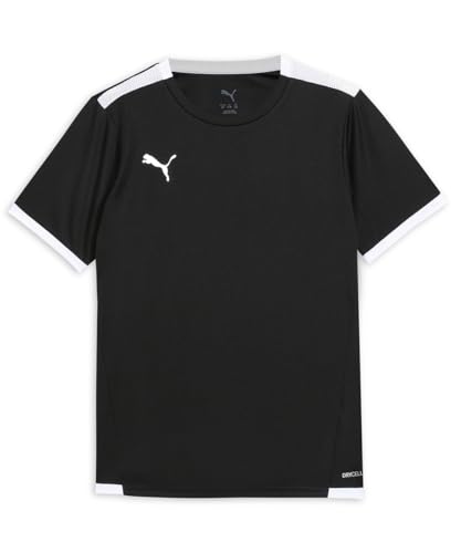 PUMA Unisex Kinder Teamliga Jersey Jr Shirt, Puma Black-puma White, 176 EU