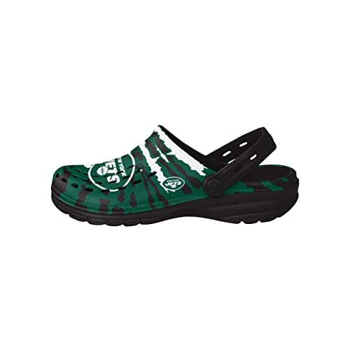 Image of FOCO Mens NFL Team Logo Tie-dye Garden Water Sandals Shoes Slipper Clogs with Strap