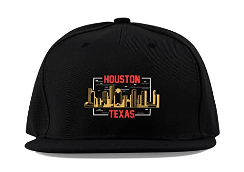 Casquette camionneur Houston à visière plate pour le sport et l'été