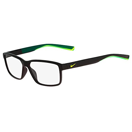 NIKE Brille Größe 55 mm MATTE BLACK,VOLT, EYE SIZE: 55 BRIDGE: 14 HORIZONTAL MEASUREMENT: 55 VERTICAL MEASUREMENT: 35,9