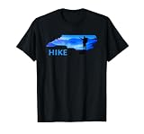 Hike North Carolina Hiking Mountains NC Blue Ridge Parkway T-Shirt, Men, Black, Small