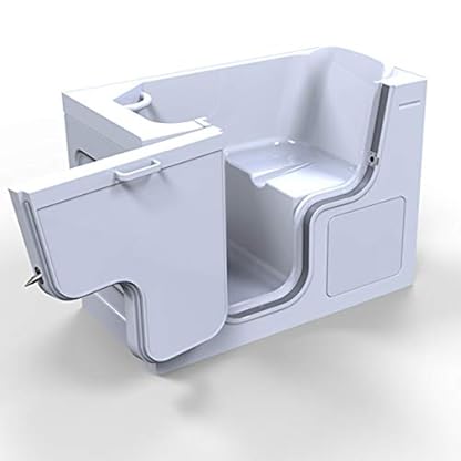 SERENITY Badewanne mit Tür, 130x66cm, LINKS – Bild 3