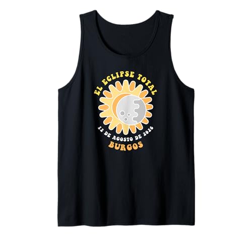 Burgos España España Eclipse Solar Totalidad Agosto 12, 2026 Camiseta sin Mangas