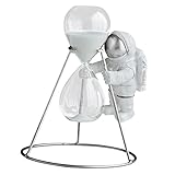 Sudemota Statue Sanduhr Sanduhr Sanduhr Kunstharz Statue Kinderzimmer 5 Minuten, Silber Feng-Shui-Ornament