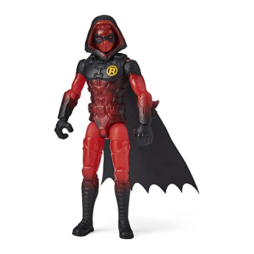 Image of DC Comics Batman 4-inch Robin Action Figure with 3 Mystery Accessories, for Kids Aged 3 and up