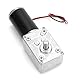 Respicefinem DC 12 V Getriebemotor mit Getriebe, Hohe Torsionsgeschwindigkeit, Reduzieren Sie den elektrischen Getriebemotor Reversibler Schneckengetriebemotor 8mm (12V 400rpm)
