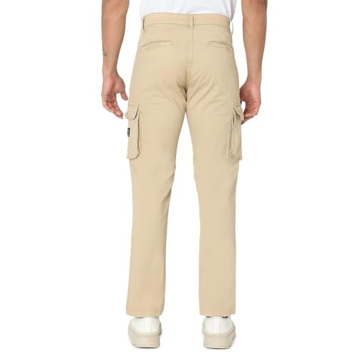 Image of Spykar Men's Regular Cargo Pants