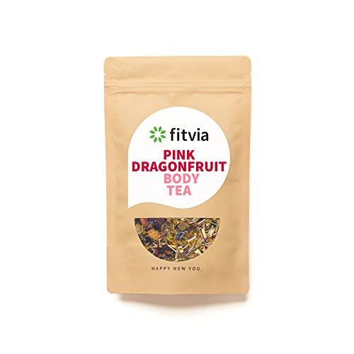 fitvia - Pink Dragonfruit Tea, loser Früchtetee mit getrockneten Früchten, vegan, 100g Cover