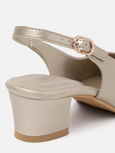 Image of Marc Loire Women's Pointed Toe Block Heel Pumps for Office, Party and Formal Occasions