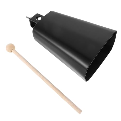 Soporte de abrazadera para cowbell y bombo BESPORTBLE con abrazadera metálica ajustable y accesorio de percusión cowbell de 6 pulgadas miniatura 1