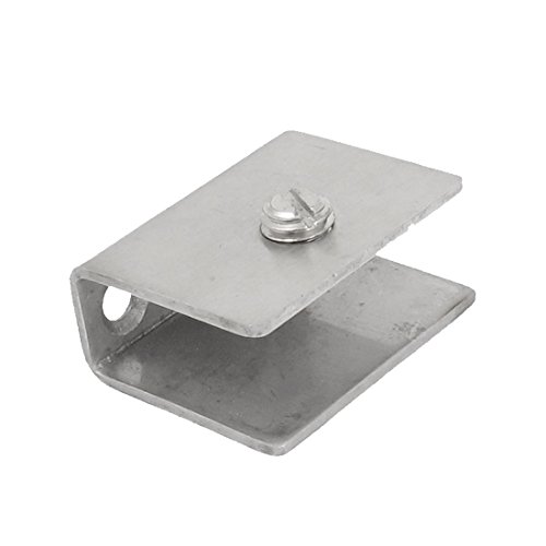 Aexit 10mm Thick Rectangle Shape Glass Shelf Clip Support Hand-Screw Holder