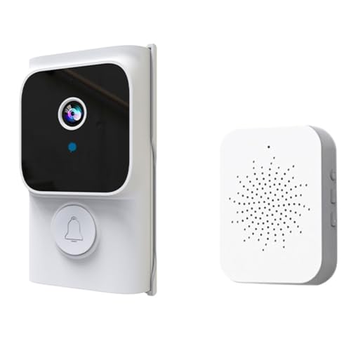 Juqoyue Tuya APP Kostenloser Cloud-Speicher WiFi-Türklingel Geringer Verbrauch Visueller Türspion Video Eye Night PIR Sicherheitstürspion,B