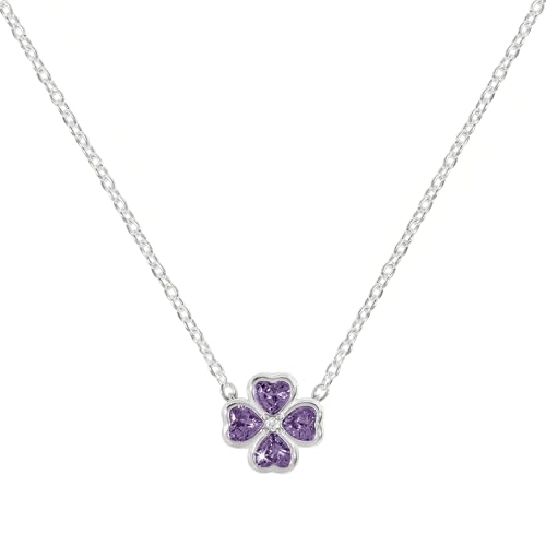 Collier cœur et fleur Radley en argent et zircone pour sublimer un décolleté