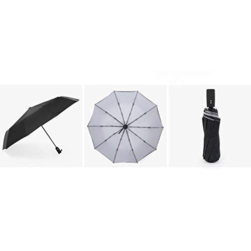Preisvergleich Produktbild Winddichtes Doppel Automatische Folding Umbrella Weiblich, Large Business Regenschirme Männer Regen-Frauen-Geschenk Parasol (Color : Gray)
