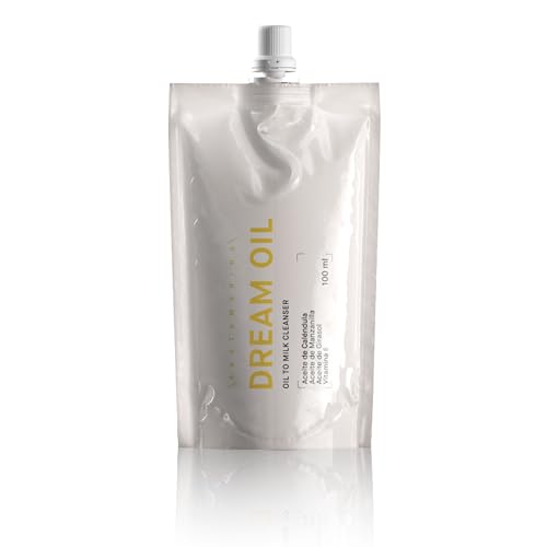 SANTAMARINA DREAM OIL REFILL Aceite Limpiador Facial DOYPACK 100 ml - Desmaquillante Facial - Piel Limpia e Hidratada - Recarga de Bote Dream Oil - Alto Porcentaje de Aceites Vegetales