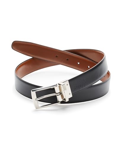 Perry Ellis Men's Portfolio Amigo Reversible Leather Belt, Stitched Edges, Durable, 1.5” Width (Available in Big & Tall)3