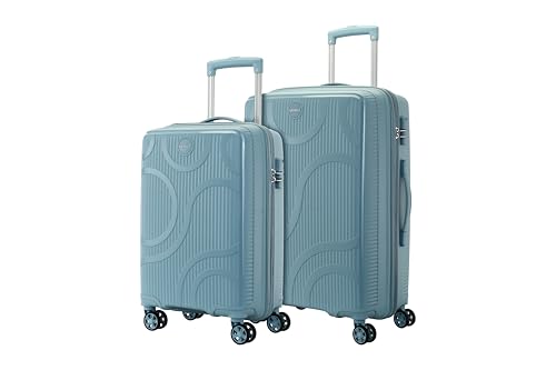 Image of KAMILIANT by American Tourister Selva|Trolley Bag Set of 2 (56+69 cms) for Travel| Hard Case Polypropylene (PP) Suitcase|360 8-Wheel Spinner Luggage Trolley|Combination Lock|Stone Blue
