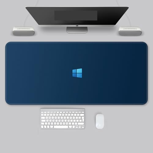 クールなトーン、 XL (80cm x 30cm)、拡張大型マウスマット デスクパッド、ステッチエッジ 、滑り止めラバーベース、キーボードパッド (11.8 x 31.5インチ) (18)