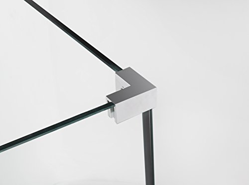 Aston SEN967EZ-CH-653530-10 Bromley Frameless Hinged Shower Enclosure with StarCast Clear Glass, 64.25