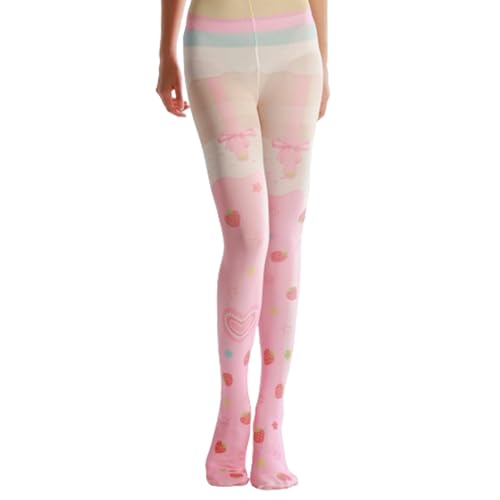 Women's Patterned Tights with Designs Lolita 140D Velvet Cute Pantyhose Opaque Stockings