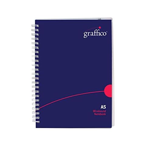 GRAFFICO A5 Twin Wire Polypropylene Notebook of 140 Pages (Pack of 1) Cover