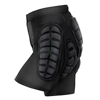 TOMSHOO Protektorhose Herren Damen, 3D-Schutz Gepolsterte Kurze Hose für Snowboarding, Skaten und Skifahren, Eva Paded Protektor Shorts für Hüfte, Po und Steißbein, M