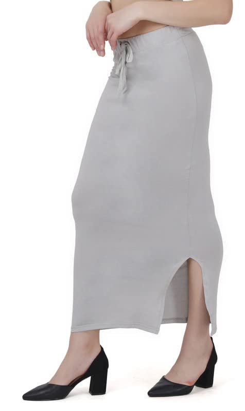Image of Lycra Blend Cotton Saree Shapewear Petticoat for Women and Girls, Skirts Shapewear Dress for Saree