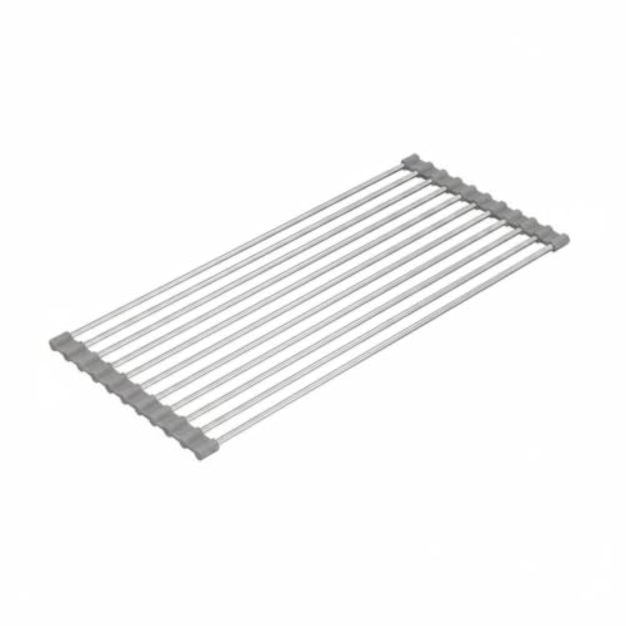 Stainless Steel Dish Rack Space Saving Foldable Kitchen Storage