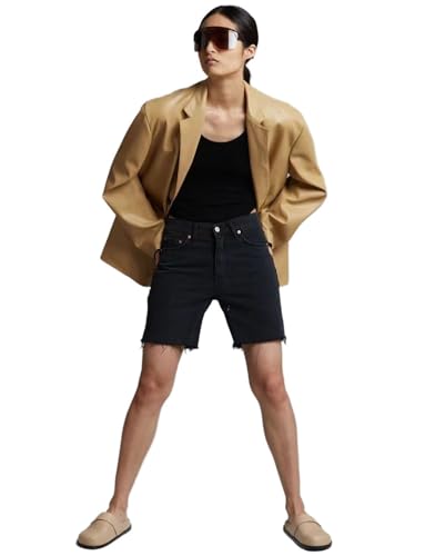 Veste en cuir pour femme avec col tailleur à deux boutons un blazer élégant au quotidien