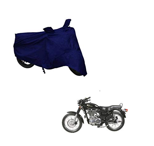 Image of Kozdiko Dust and Waterproof Blue Matty Body Cover with Mirror Pocket for Royal Enfield Bullet Electra Twinsparke