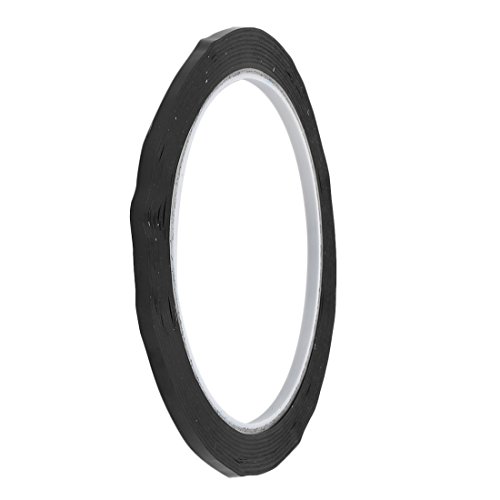 Image of uxcell 5pcs 3mm Width 164ft Length Single-side Electrical Insulated Adhesive Tape Black
