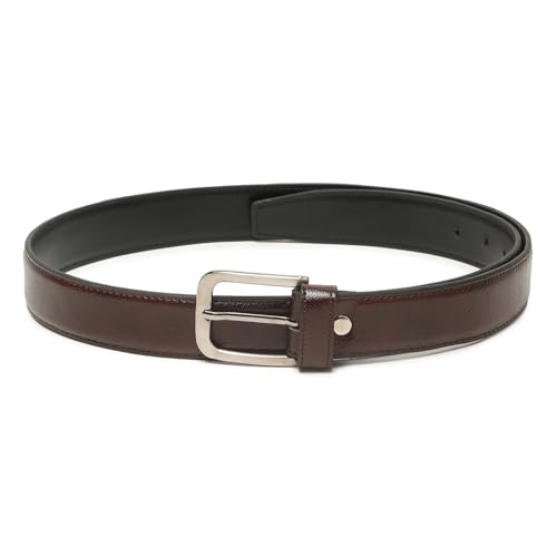 Image of Faux Leather Belt for Men | Adjustable Waistband up to 42 Inches | Belt for Jeans & Dress Pants | Belt with Heavy Buckle 135a