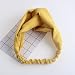 7 accessoires de cheveux de couleur couleur unie tricot croix noeud bande de cheveux rétro accessoires de cheveux élastiques outils de tressage outils de coiffure-France, 01