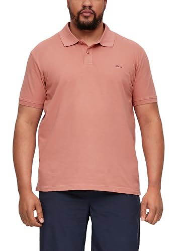 s.Oliver Herren Big Size Poloshirt Kurzarm, Orange, 3XL