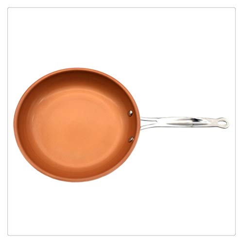 P9IDEDFH Sartén wok de 28 cm, sartén antiadherente, cocina de inducción, sartén antiadherente para el hogar, jardín, estufa de gas, sartén para panqueques para la cocina (color: 24 cm y tapa) (24 cm y