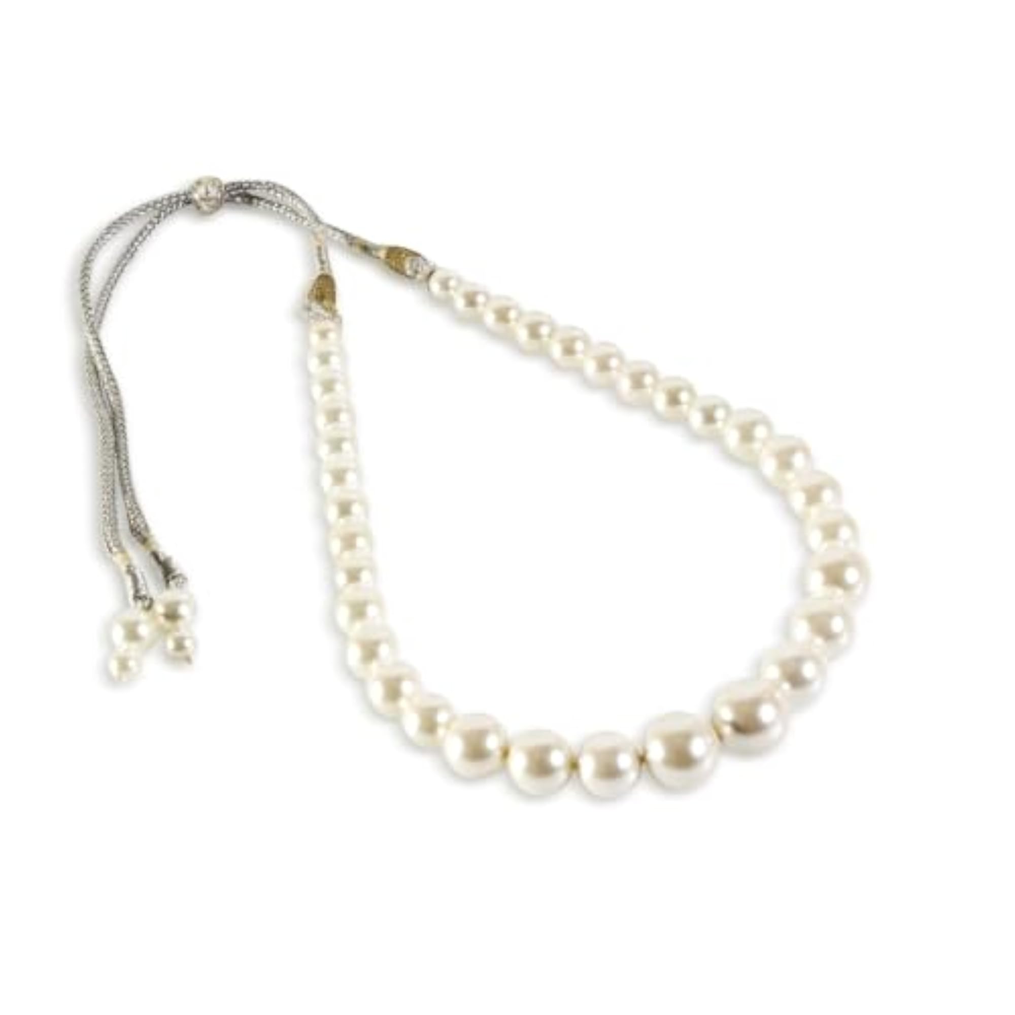 String Necklace, Pearl Necklace, Handcrafted