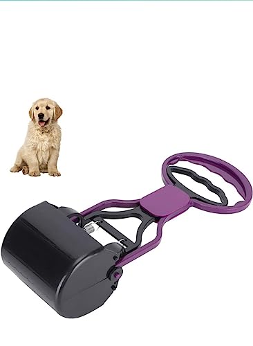 Image of Purple Poop Scooper for Large,Medium and Small Pets, Dogs,Cats Etc. Claw Grabber not Foldable and Very Suitable for Gravel, Grass and Concrete and Yard Shovel 12 cm