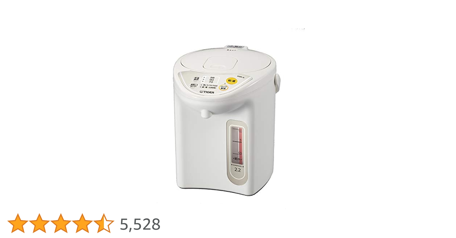 新品未使用　TIGER マイコン電動ポット PDK-A220 WU 2025年最新】タイガー PDK-A220の人気アイテム - メルカリ