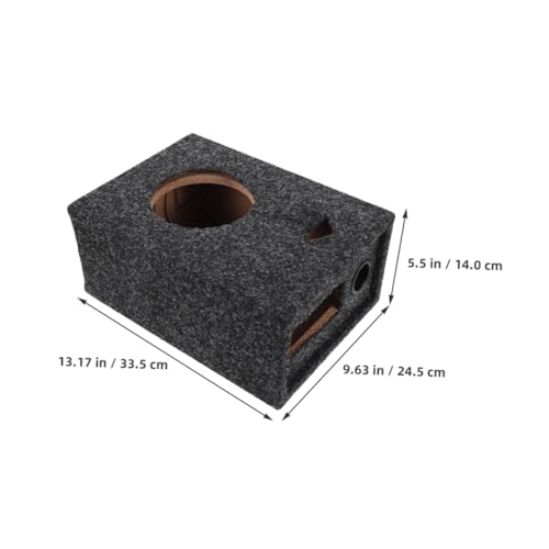 MOTHNUR カーオーディオ対応シングルサブウーファーボックス 軽量耐久設計 振動防止効果 車載スピーャビネット 音響改装用