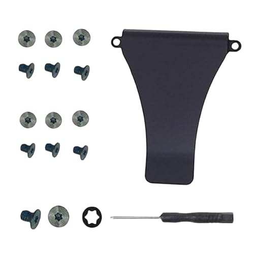 Generic 16pcs Wallet Replacement Screws Kit with Screwdriver and Metal Money Clip for Repairing Minimalist Wallets, Anti-RFID, Slim Wallet Card Holder Cases in Black