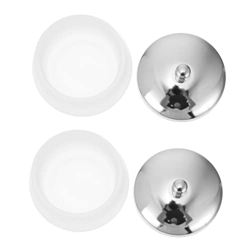 Healeved 2pcs Plato Acrílico Mate para Arte de Uñas miniatura 1