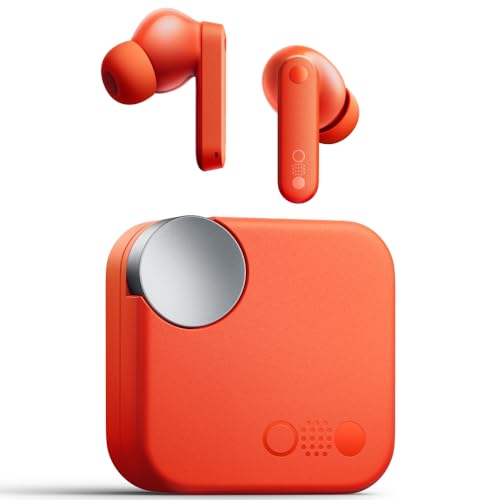 Image of CMF BY NOTHING Buds Wireless Earbuds with 42dB ANC, Transparency Mode, Ultra Bass Technology 2.0, Dirac HD Audio, IP54 Dust and Water Resistance and Dual Device Connection - Orange