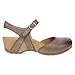Dansko Tiffani Wedge Sandal for Women – Cushioned, Contoured Footbed for All-Day Comfort and Support Brown 10.5-11 M US
