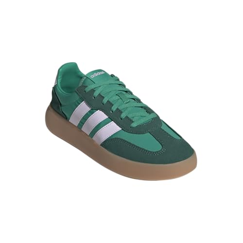 adidas Tênis esportivo feminino Barreda Decode, Verde universitário/lavanda gelo/verde, 36